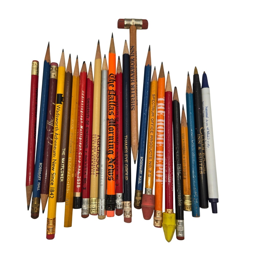 Mixed Advertising Pencil Lot Dallas‎ Morning News Home Depot Shelter Harbor Inn